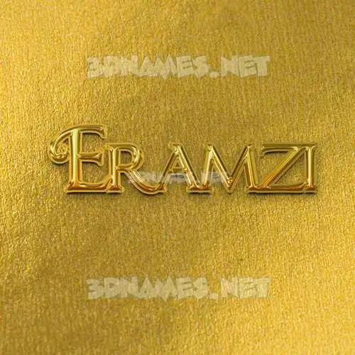 eramzi in All Gold style - 3D name wallpaper eramzi in All Gold style - 3D name wallpaper