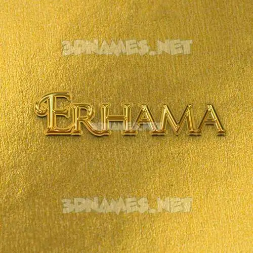 erhama in All Gold style - 3D name wallpaper erhama in All Gold style - 3D name wallpaper