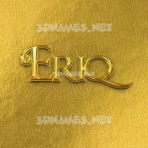 eriq in All Gold style - 3D name wallpaper eriq in All Gold style - 3D name wallpaper