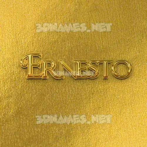 ernesto in All Gold style - 3D name wallpaper