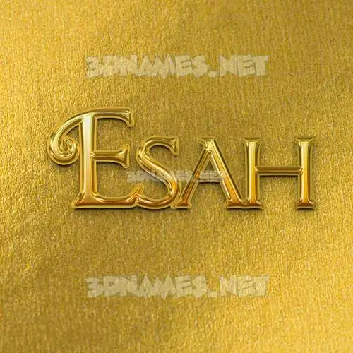 esah in All Gold style - 3D name wallpaper esah in All Gold style - 3D name wallpaper