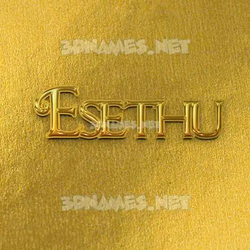 esethu in All Gold style - 3D name wallpaper esethu in All Gold style - 3D name wallpaper