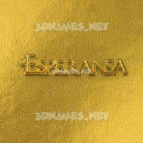 esperansa in All Gold style - 3D name wallpaper esperansa in All Gold style - 3D name wallpaper
