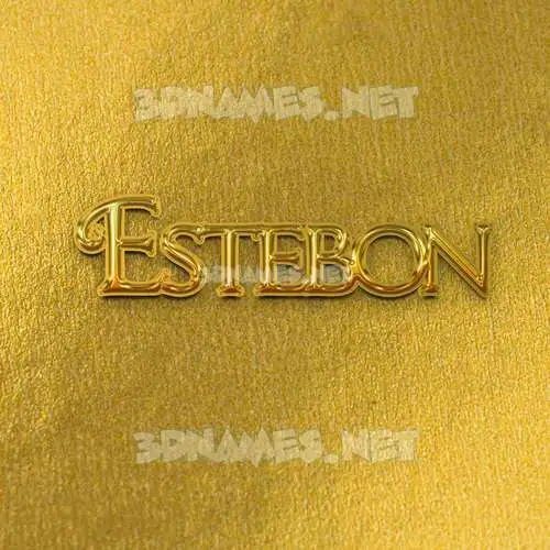 estebon in All Gold style - 3D name wallpaper estebon in All Gold style - 3D name wallpaper