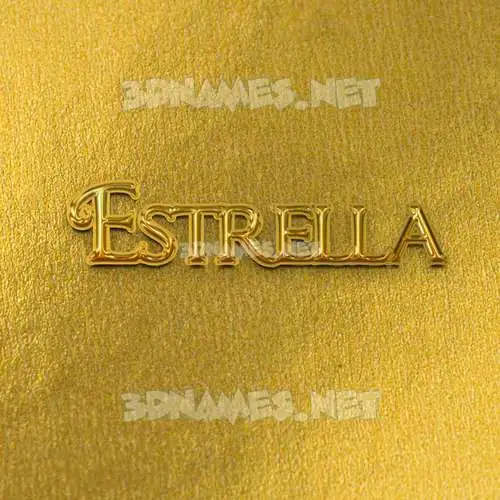 estrella in All Gold style - 3D name wallpaper estrella in All Gold style - 3D name wallpaper