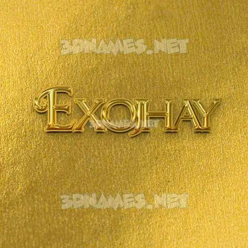 exojhay in All Gold style - 3D name wallpaper exojhay in All Gold style - 3D name wallpaper