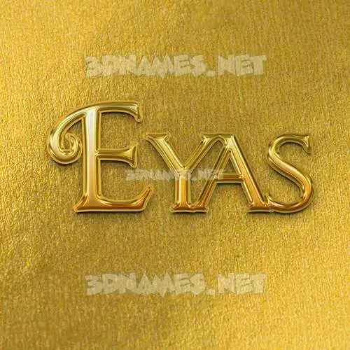eyas in All Gold style - 3D name wallpaper eyas in All Gold style - 3D name wallpaper