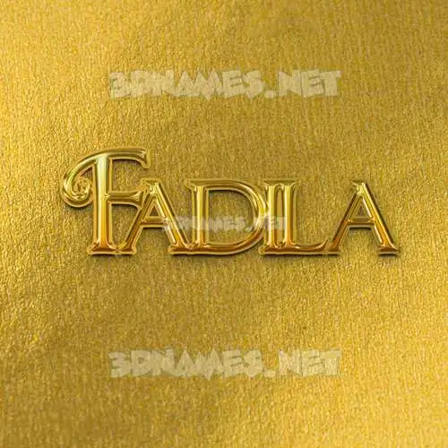 fadila in All Gold style - 3D name wallpaper fadila in All Gold style - 3D name wallpaper