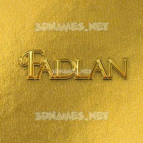 fadlan in All Gold style - 3D name wallpaper fadlan in All Gold style - 3D name wallpaper