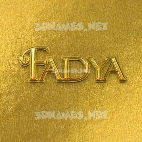 fadya in All Gold style - 3D name wallpaper fadya in All Gold style - 3D name wallpaper