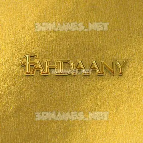 fahdaany in All Gold style - 3D name wallpaper fahdaany in All Gold style - 3D name wallpaper