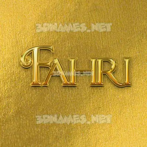 fahri in All Gold style - 3D name wallpaper fahri in All Gold style - 3D name wallpaper