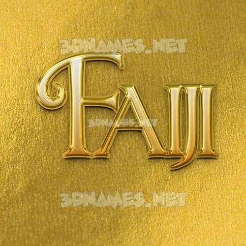 faiji in All Gold style - 3D name wallpaper faiji in All Gold style - 3D name wallpaper