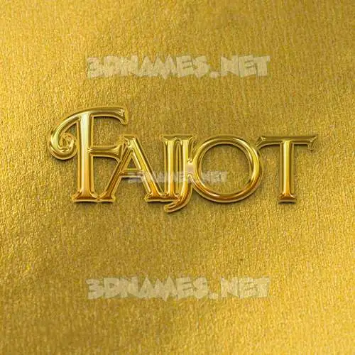 faijot in All Gold style - 3D name wallpaper faijot in All Gold style - 3D name wallpaper
