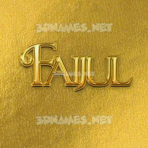 faijul in All Gold style - 3D name wallpaper faijul in All Gold style - 3D name wallpaper