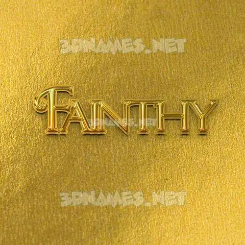 fainthy in All Gold style - 3D name wallpaper fainthy in All Gold style - 3D name wallpaper
