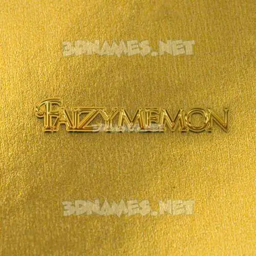 faizymemon in All Gold style - 3D name wallpaper faizymemon in All Gold style - 3D name wallpaper