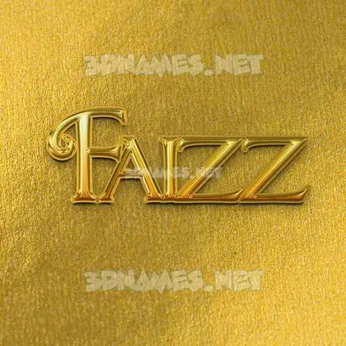 faizz in All Gold style - 3D name wallpaper faizz in All Gold style - 3D name wallpaper