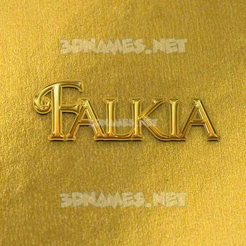 falkia in All Gold style - 3D name wallpaper falkia in All Gold style - 3D name wallpaper