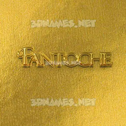 fantoche in All Gold style - 3D name wallpaper