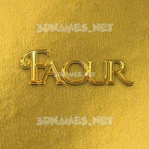 faour in All Gold style - 3D name wallpaper faour in All Gold style - 3D name wallpaper