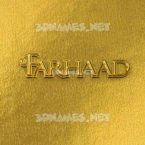 farhaad in All Gold style - 3D name wallpaper farhaad in All Gold style - 3D name wallpaper