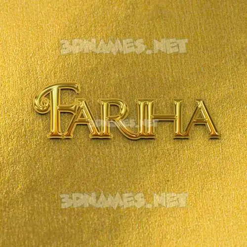 fariha in All Gold style - 3D name wallpaper fariha in All Gold style - 3D name wallpaper