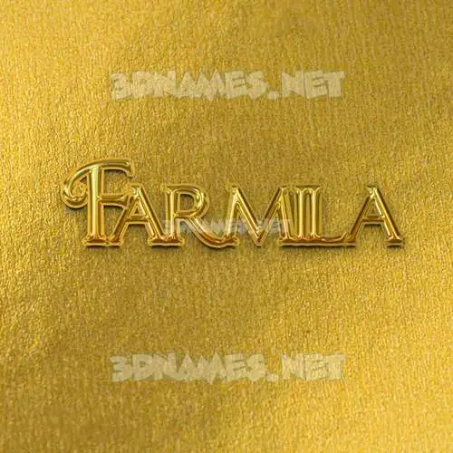 farmila in All Gold style - 3D name wallpaper farmila in All Gold style - 3D name wallpaper