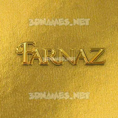 farnaz in All Gold style - 3D name wallpaper farnaz in All Gold style - 3D name wallpaper