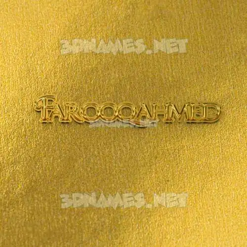 farooqahmed in All Gold style - 3D name wallpaper farooqahmed in All Gold style - 3D name wallpaper