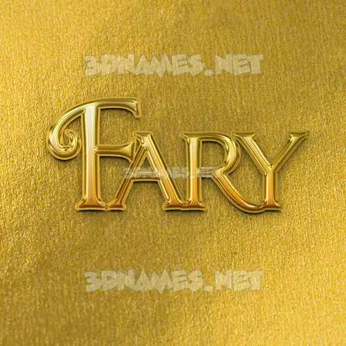 fary in All Gold style - 3D name wallpaper fary in All Gold style - 3D name wallpaper