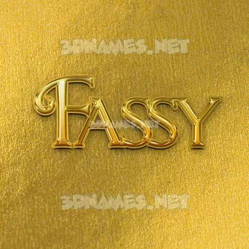 fassy in All Gold style - 3D name wallpaper fassy in All Gold style - 3D name wallpaper