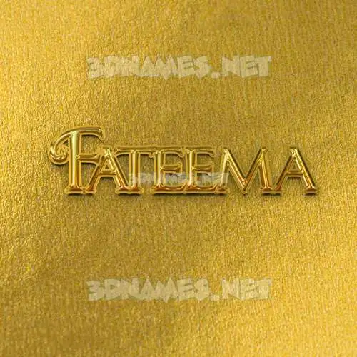 fateema in All Gold style - 3D name wallpaper fateema in All Gold style - 3D name wallpaper
