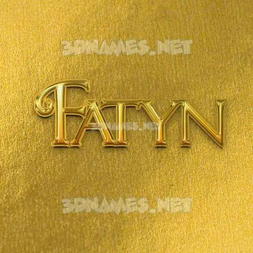 fatyn in All Gold style - 3D name wallpaper fatyn in All Gold style - 3D name wallpaper