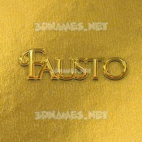fausto in All Gold style - 3D name wallpaper fausto in All Gold style - 3D name wallpaper