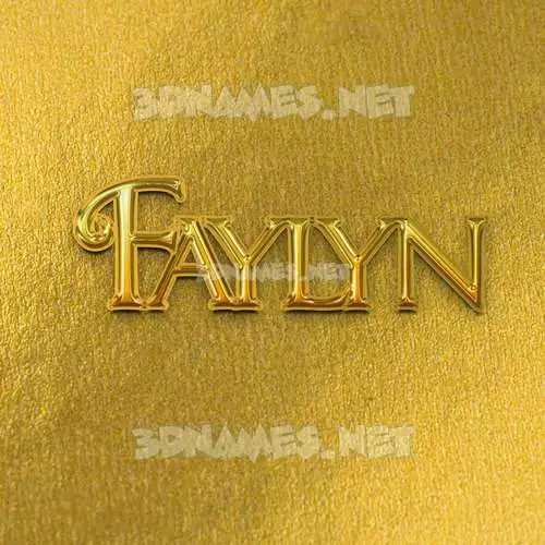 faylyn in All Gold style - 3D name wallpaper faylyn in All Gold style - 3D name wallpaper