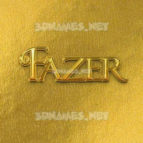 fazer in All Gold style - 3D name wallpaper fazer in All Gold style - 3D name wallpaper