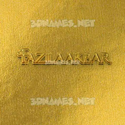 fazilaakbar in All Gold style - 3D name wallpaper fazilaakbar in All Gold style - 3D name wallpaper