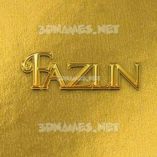 fazlin in All Gold style - 3D name wallpaper fazlin in All Gold style - 3D name wallpaper