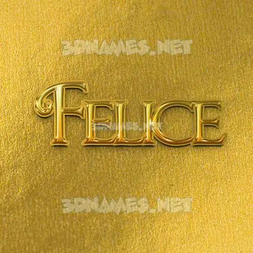 felice in All Gold style - 3D name wallpaper felice in All Gold style - 3D name wallpaper