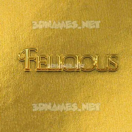 felicious in All Gold style - 3D name wallpaper felicious in All Gold style - 3D name wallpaper