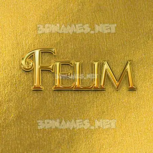felim in All Gold style - 3D name wallpaper felim in All Gold style - 3D name wallpaper