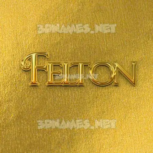felton in All Gold style - 3D name wallpaper felton in All Gold style - 3D name wallpaper