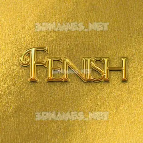 fenish in All Gold style - 3D name wallpaper fenish in All Gold style - 3D name wallpaper