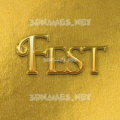 fest in All Gold style - 3D name wallpaper fest in All Gold style - 3D name wallpaper