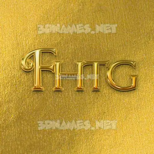 fhtg in All Gold style - 3D name wallpaper fhtg in All Gold style - 3D name wallpaper