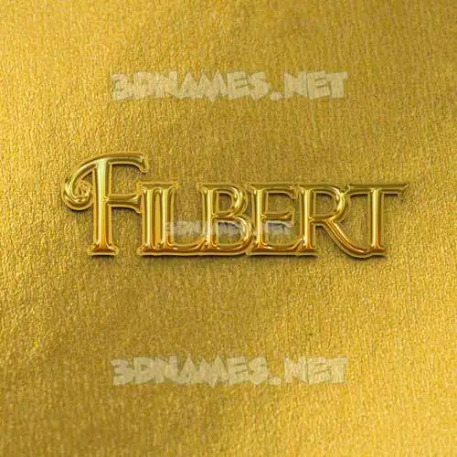 filbert in All Gold style - 3D name wallpaper filbert in All Gold style - 3D name wallpaper