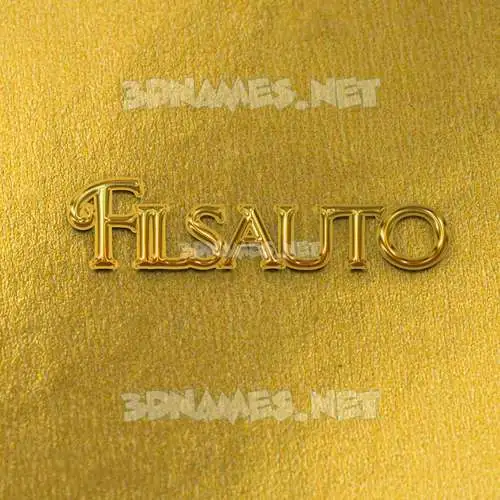 filsauto in All Gold style - 3D name wallpaper filsauto in All Gold style - 3D name wallpaper