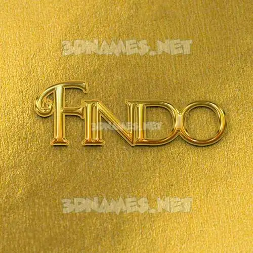 findo in All Gold style - 3D name wallpaper findo in All Gold style - 3D name wallpaper
