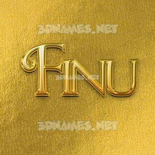 finu in All Gold style - 3D name wallpaper finu in All Gold style - 3D name wallpaper